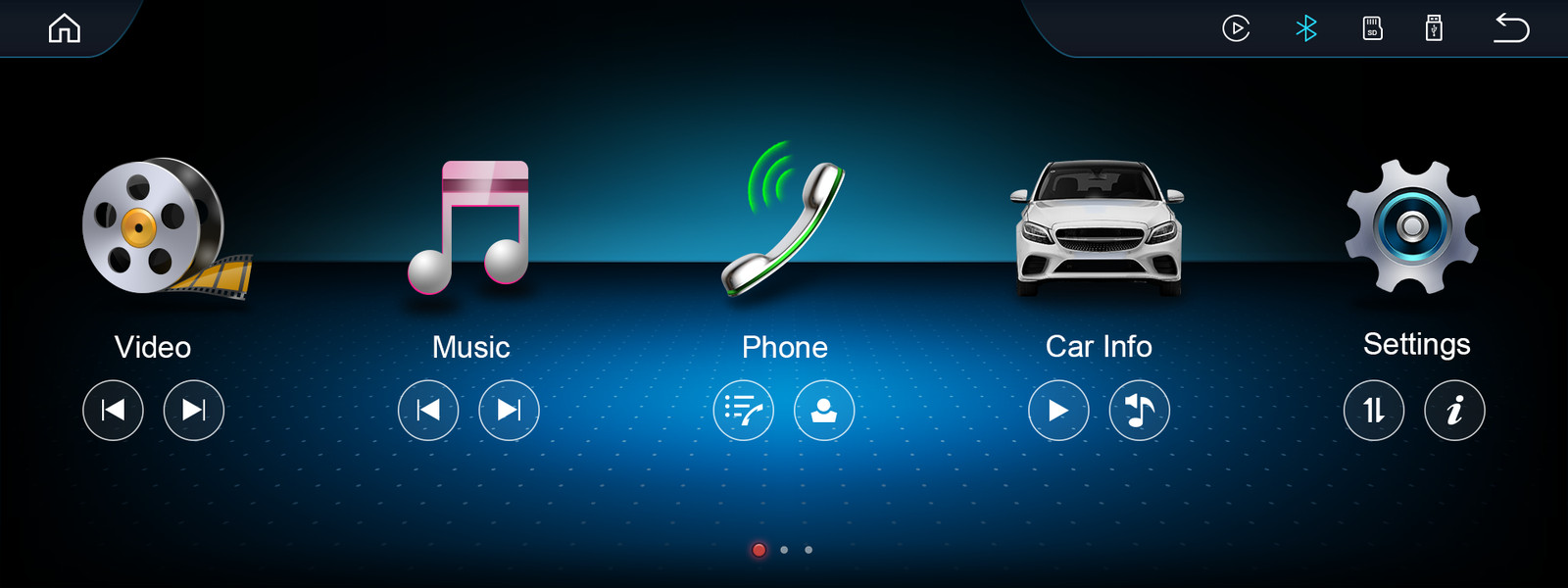 Wireless Carplay/Android Auto 12.3 inch Touch screen for Mercedes Benz NTG4.5