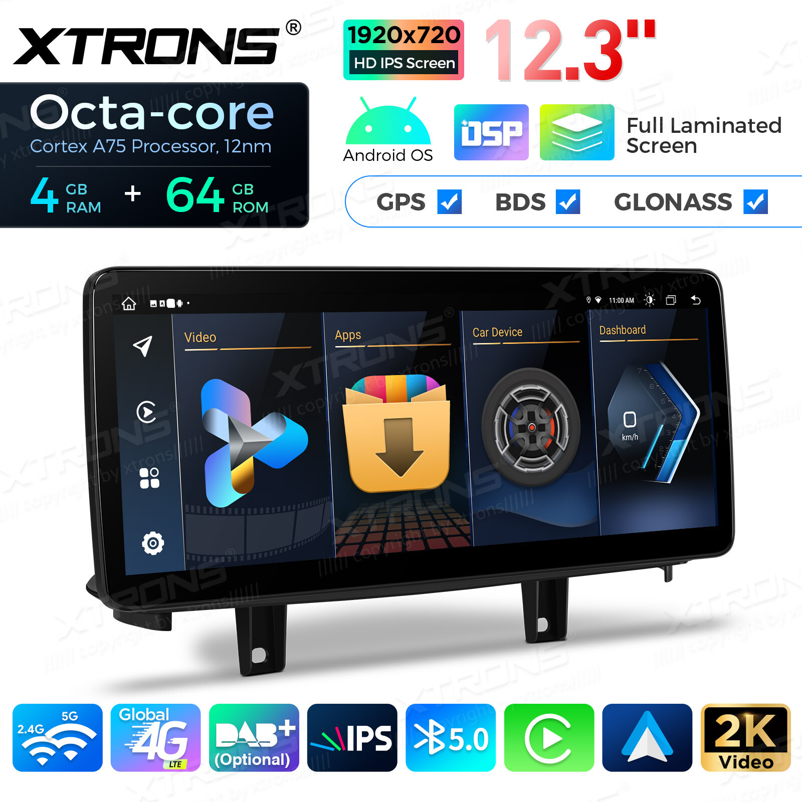 4G LTE Android 13 8-Core Car Play Stereo GPS Navi 64GB For BMW X5 F15 X6 F16 NBT