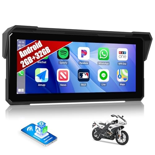 Android CarPlay Screen for Motorcycle, 8.1 inch IPS Portable P1-Android