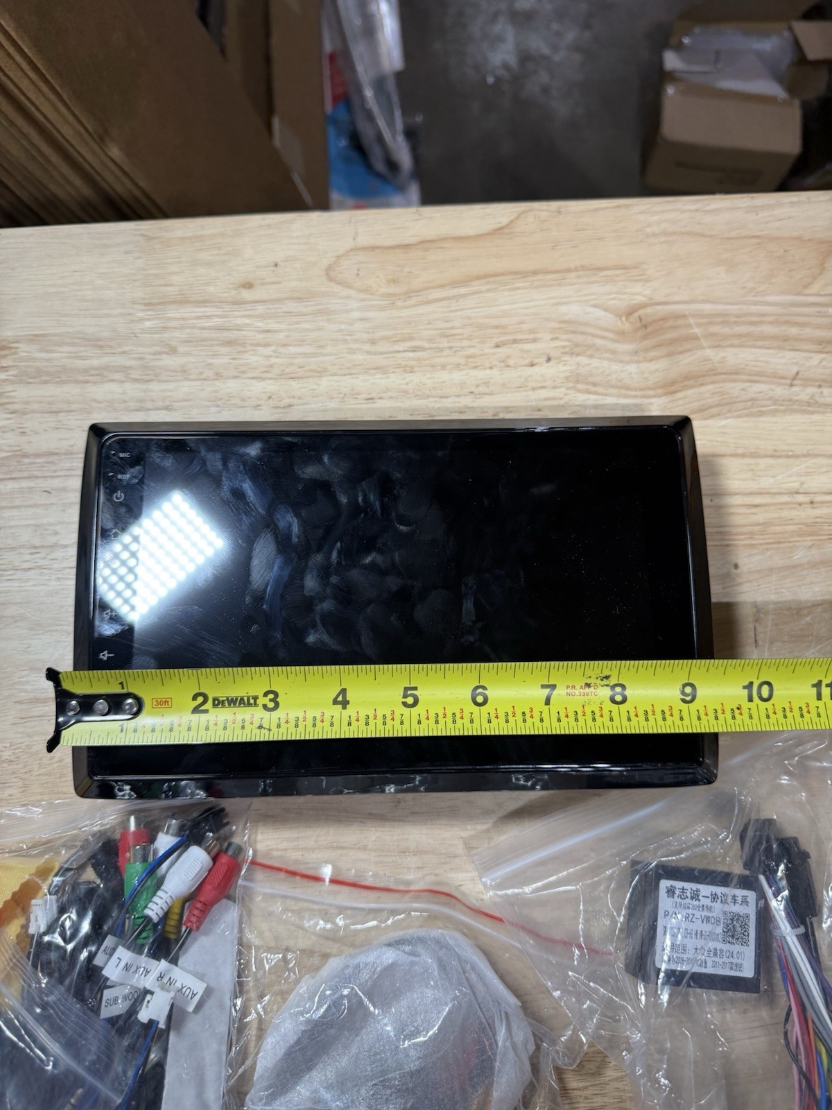 10” Android 12 Car Stereo GPS Head Unit w/ Wiring Harness Camera Open Box