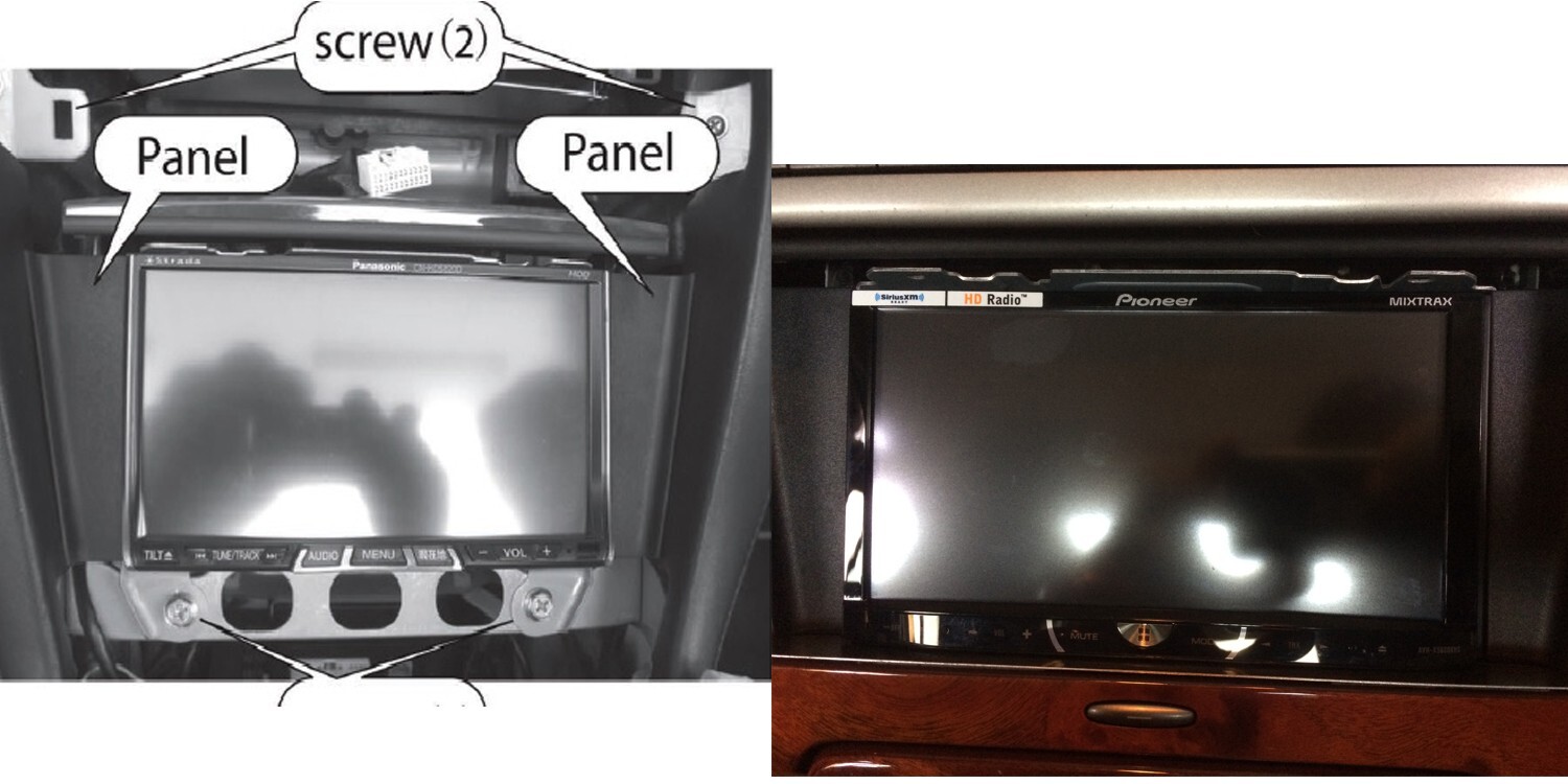 Beat-Sonic MVA-13L Stereo Replacement Kit 2005-2009 for Lexus SC430 w Navigation