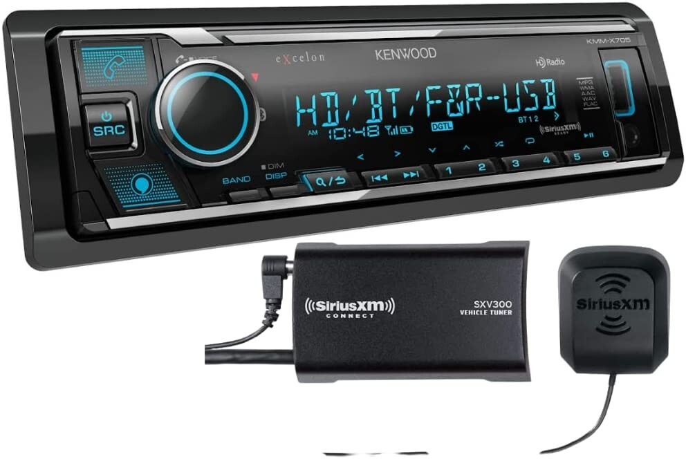 Kenwood Excelon KMM-X705 Single-Din Digital Media Receiver w/SiriusXM Tuner