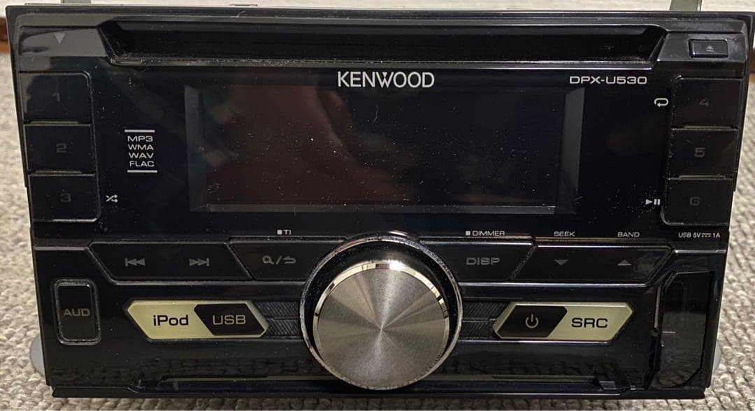 KENWOOD DPX-U530 CD RECEIVER FM AM MP3 WMA WAV 2DIN Black MAX.50W x4 DC14.4V