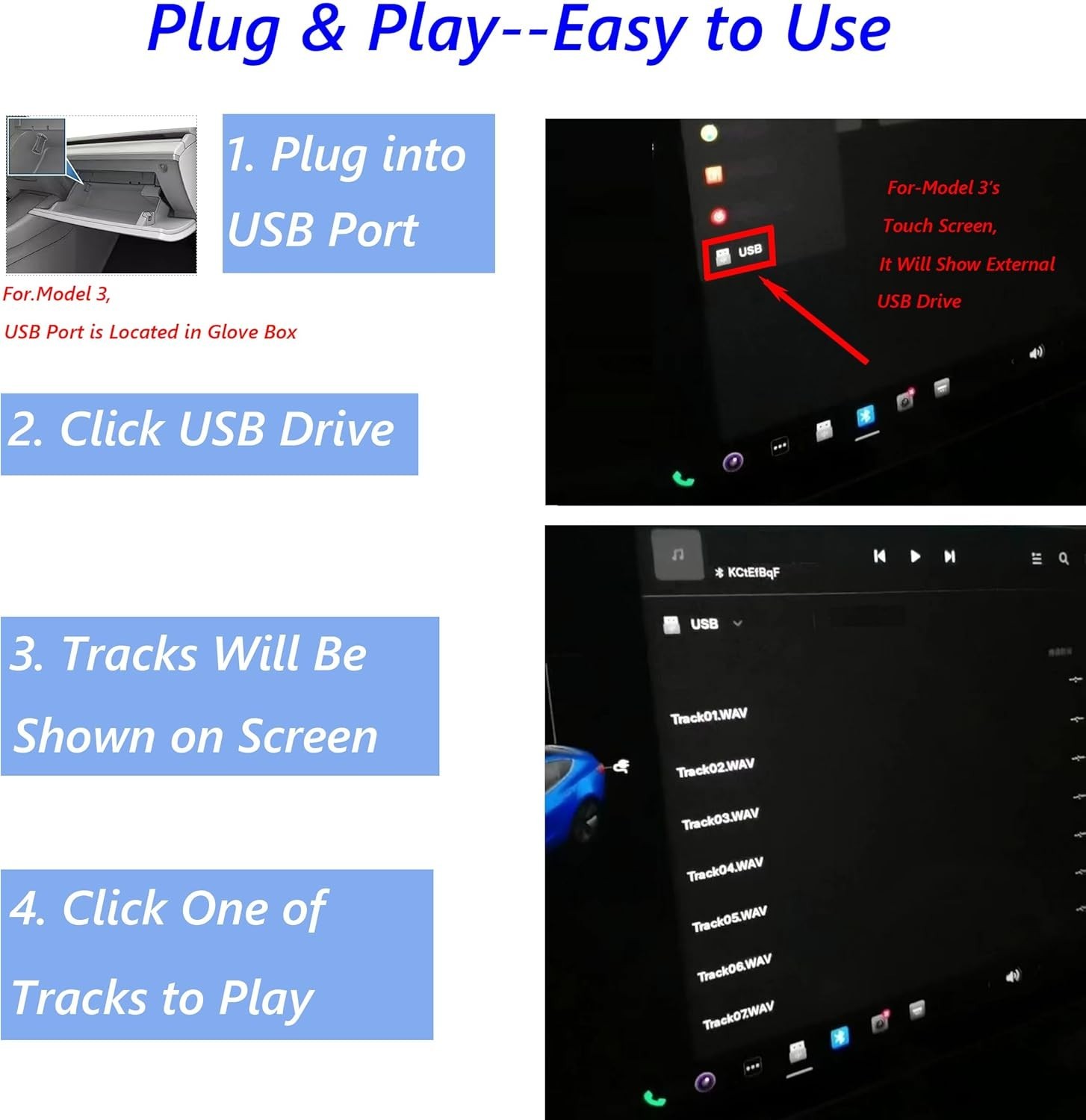 POSSPO Jupiter CD DVD Player for Car with USB Port AUX Port, Portable External