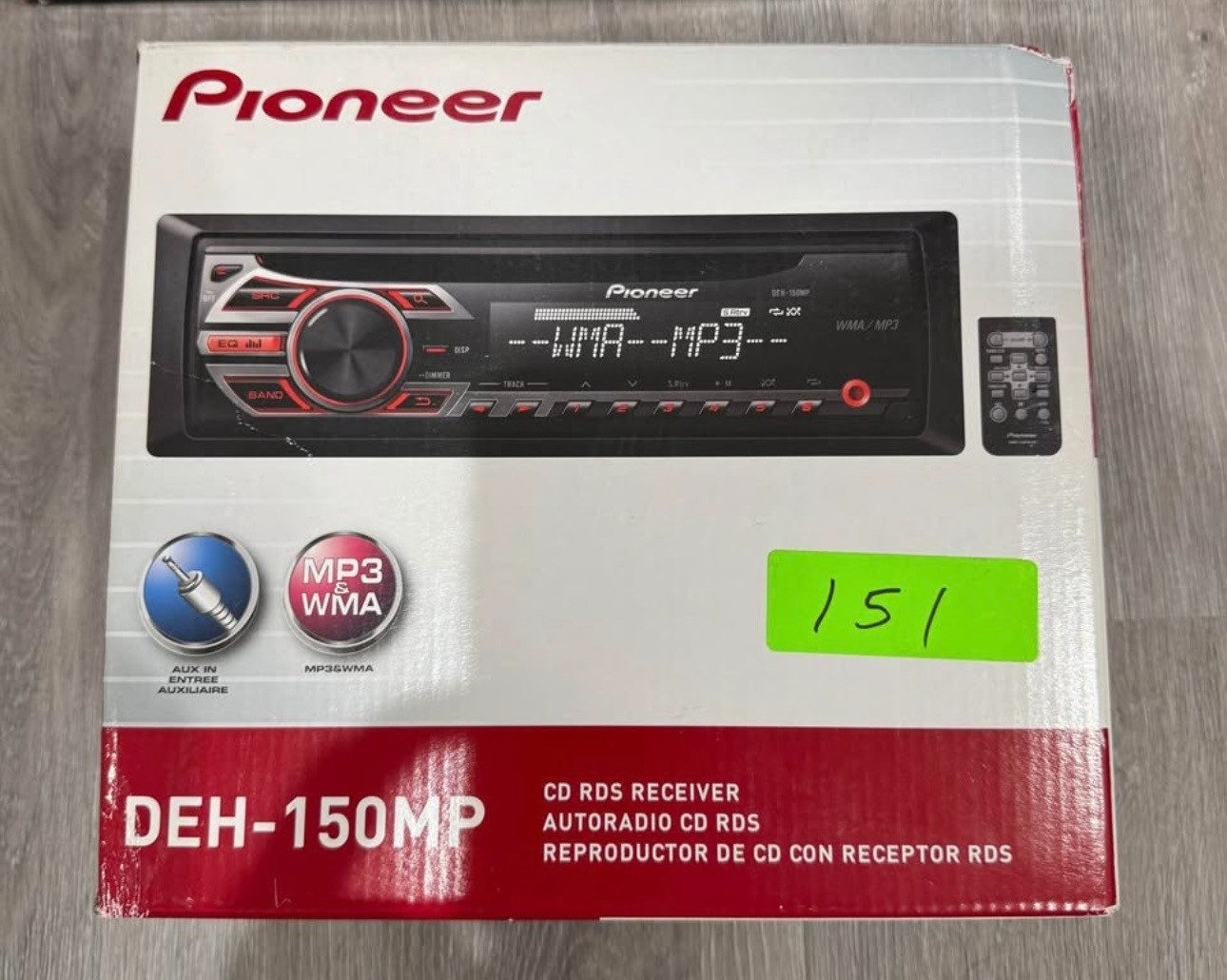 Pioneer DEH-150MP Car Stereo CD MP3 Receiver w/ Remote