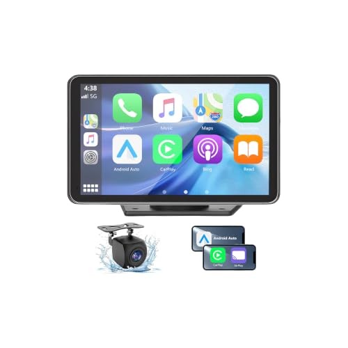 Carplay Screen for Car, 7” Wireless CarPlay & Android Auto- Upgrade Portable