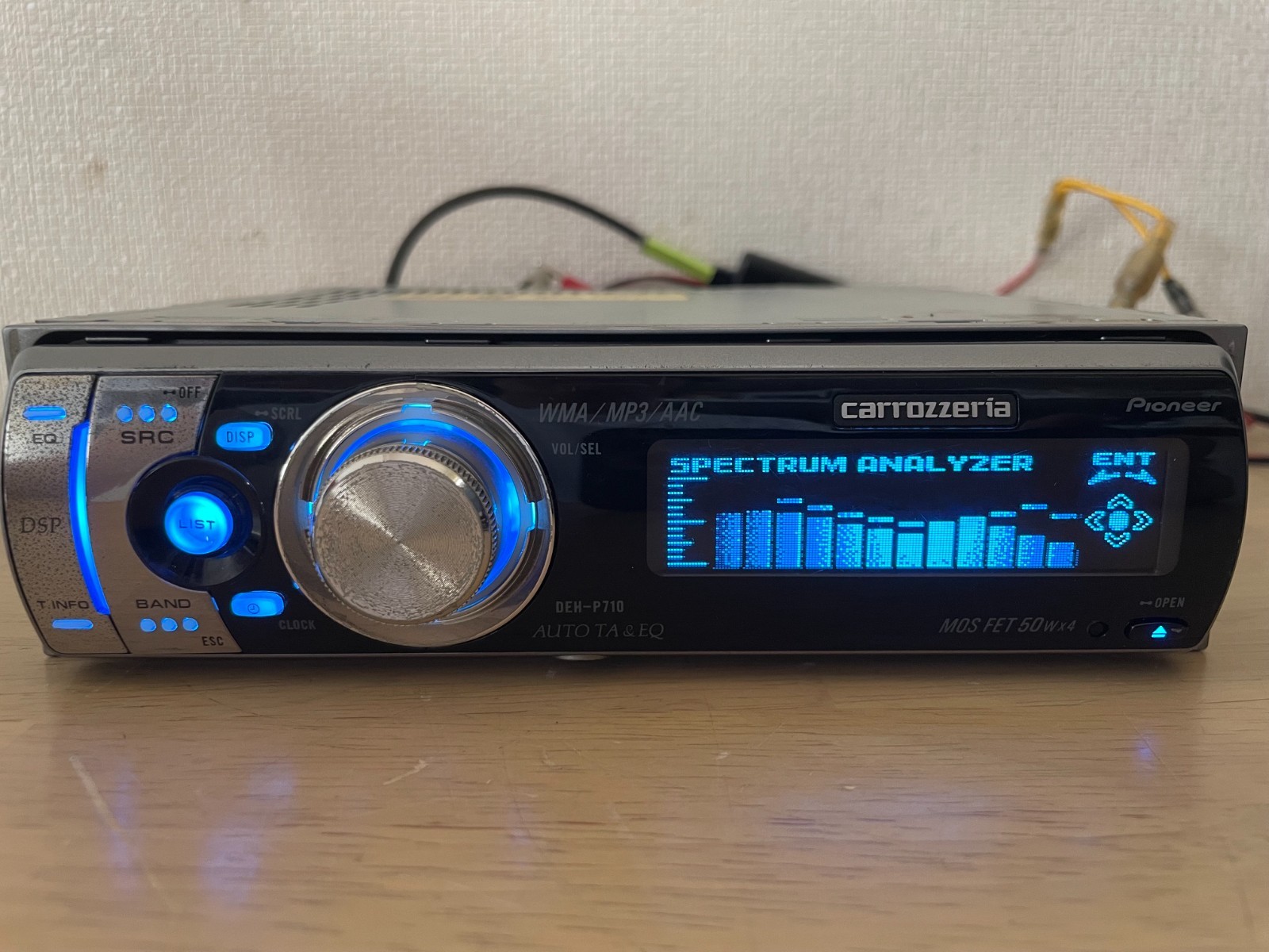Pioneer Carrozzeria DEH-P710 1DIN Car Audio CD Bluetooth Player Tested Working