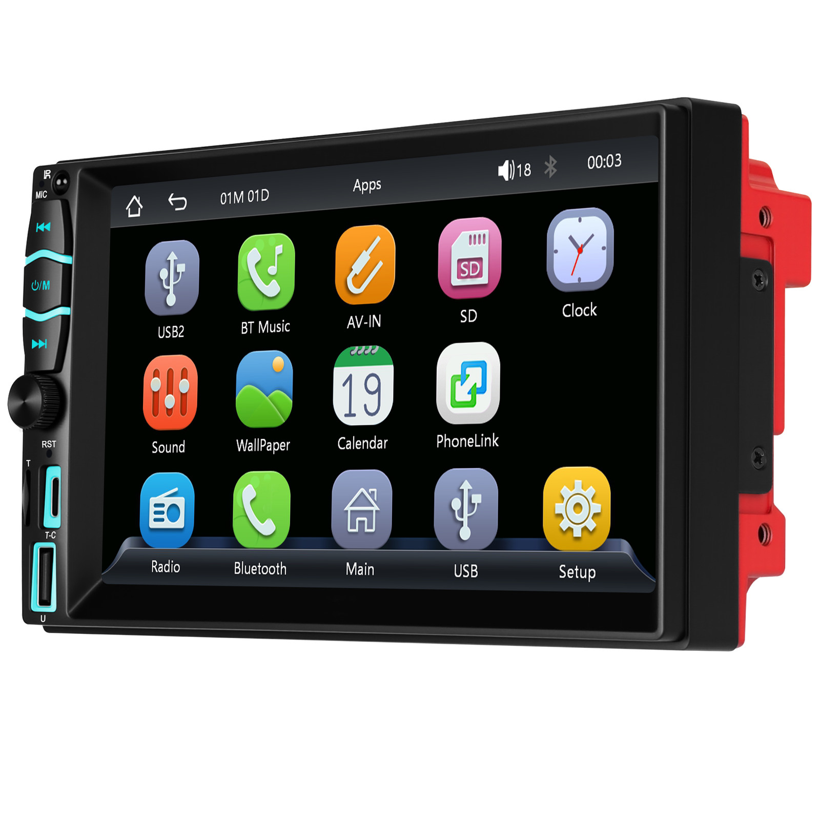 7″ Wireless Car Radio FM Double 2DIN Apple CarPlay Stereo Touch Screen Bluetooth