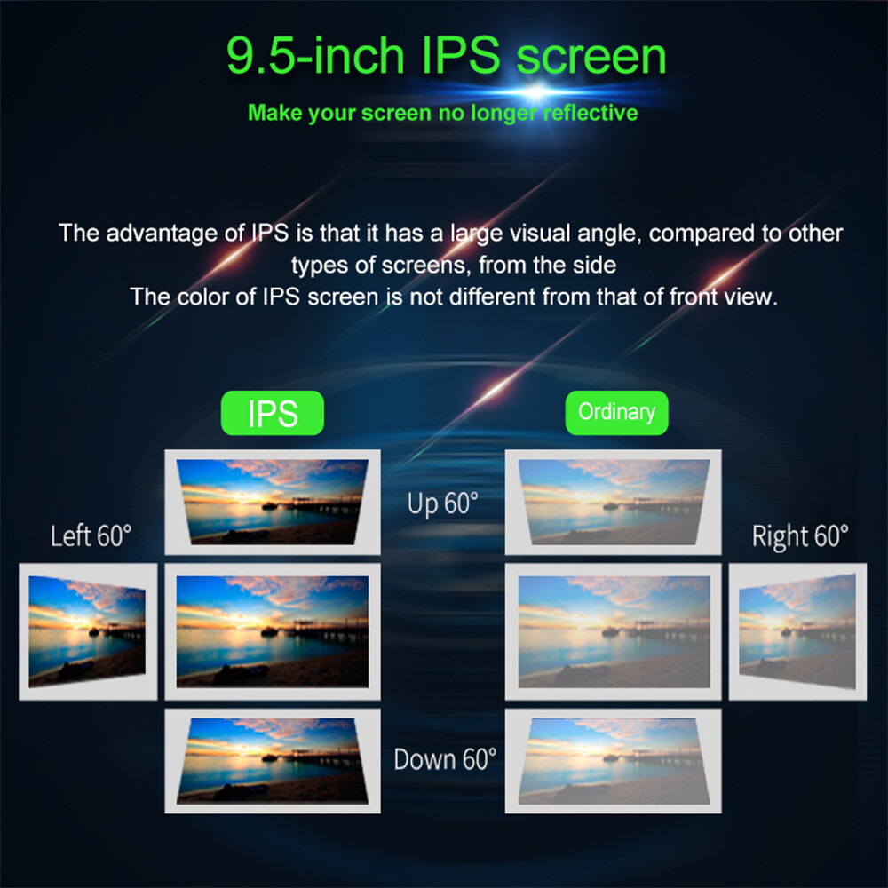 9.5″ 2 Din Touch Vertical Screen Android 9 Car Radio BT/FM/GPS 4Core MP5 Player