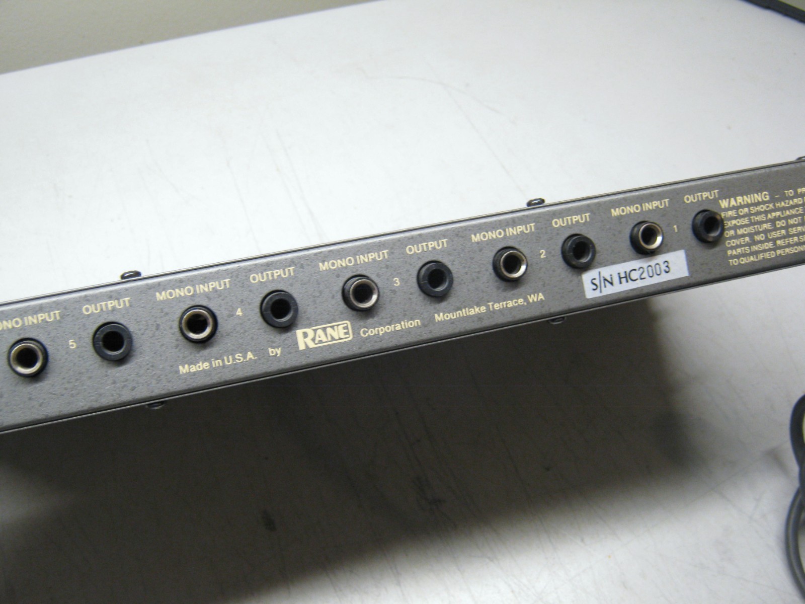DEFECTIVE Rane HC6 6 Channel Headphone Amplifier Console Mixer Rack Moun G3D