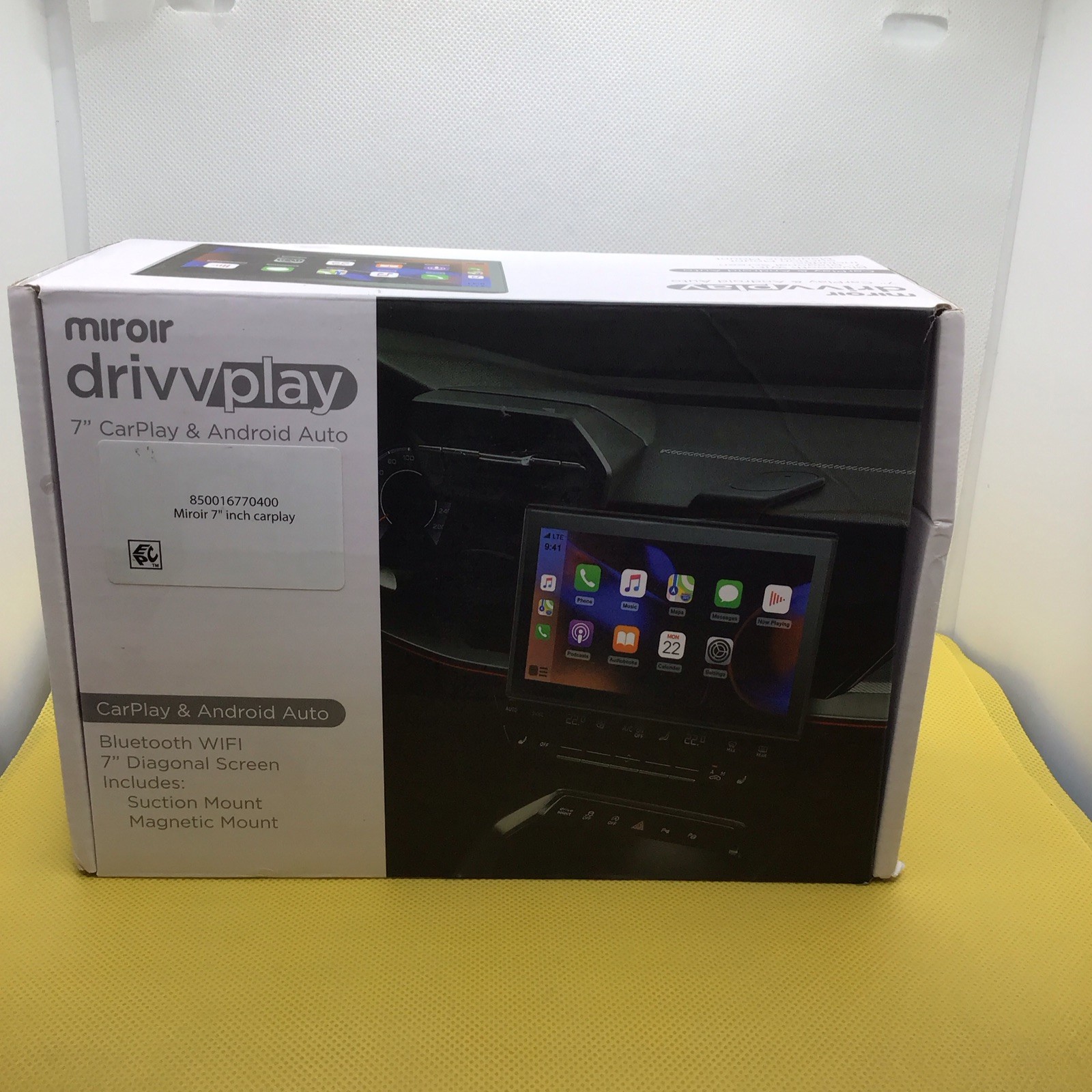 Miroir Drivvplay Wireless Car Play & Android Auto Display 7″ Touch Screen M1003™