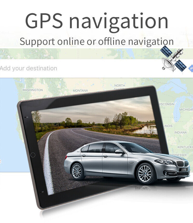 Android 13 Double DIN Car Stereo Radio GPS Nav Wifi 10.1″ Rotatable Touch Screen
