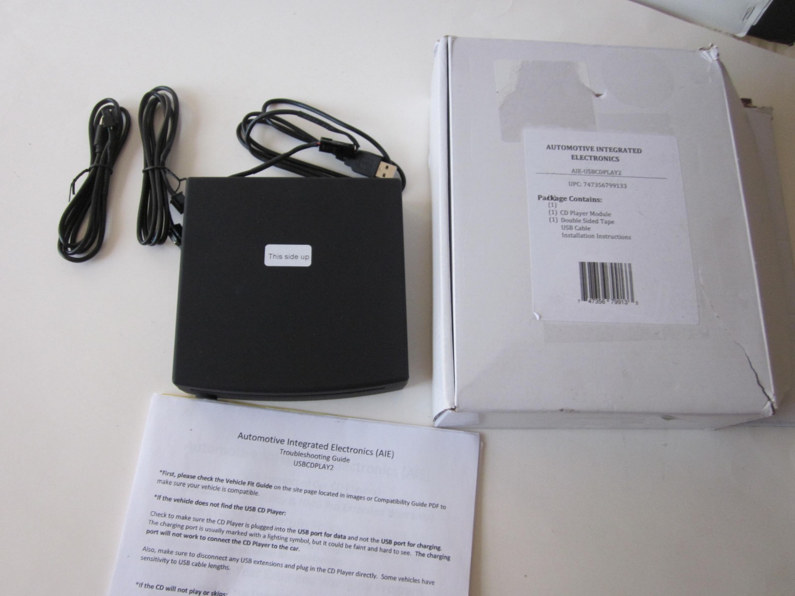 Automotive Integrated Electronics AIE-USBCDPLAY2 – Integrated Car CD Player
