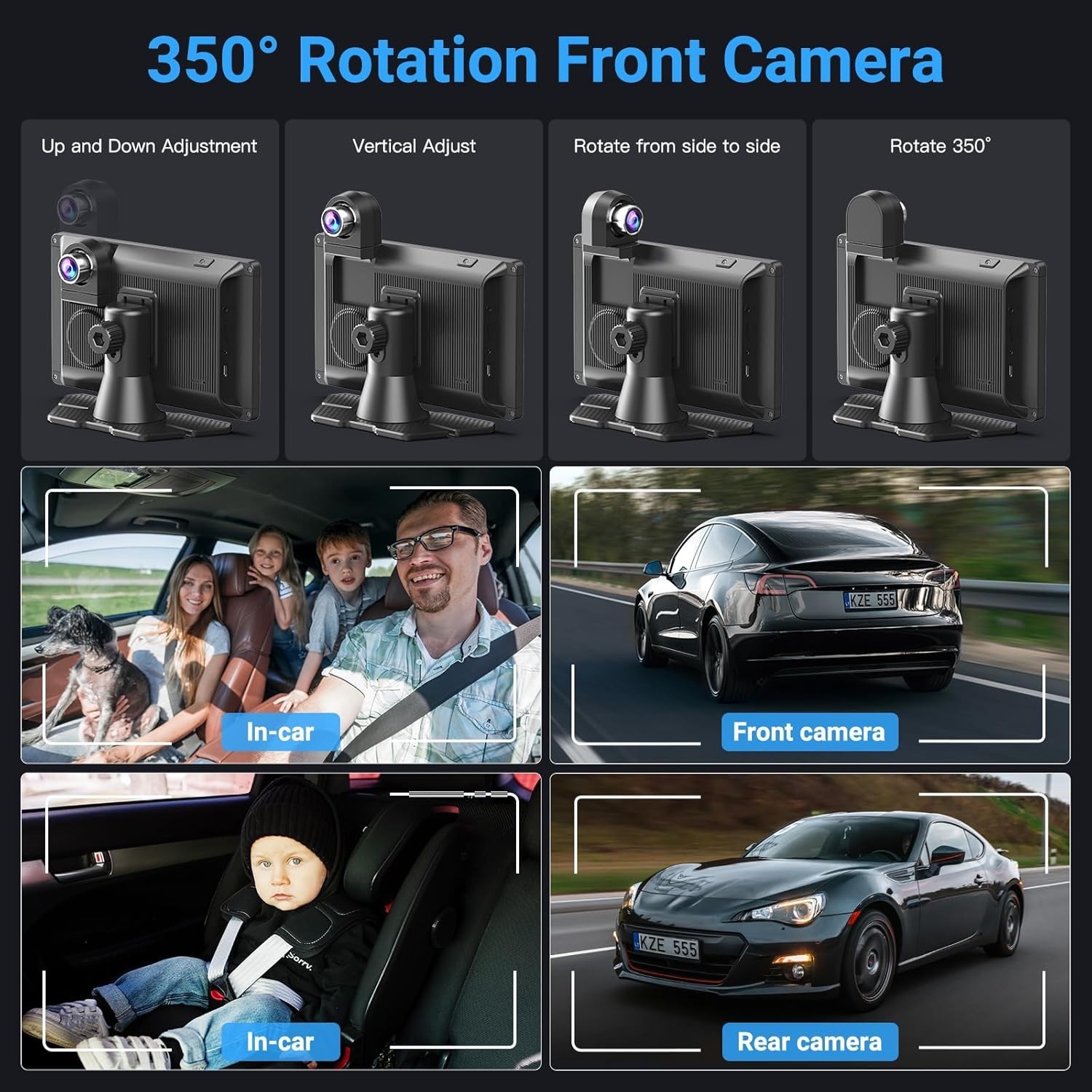 $70 OFF!! Carpuride W703 IPS Dash Cam – IOS & Android Mirroring TouchScreen w/4K