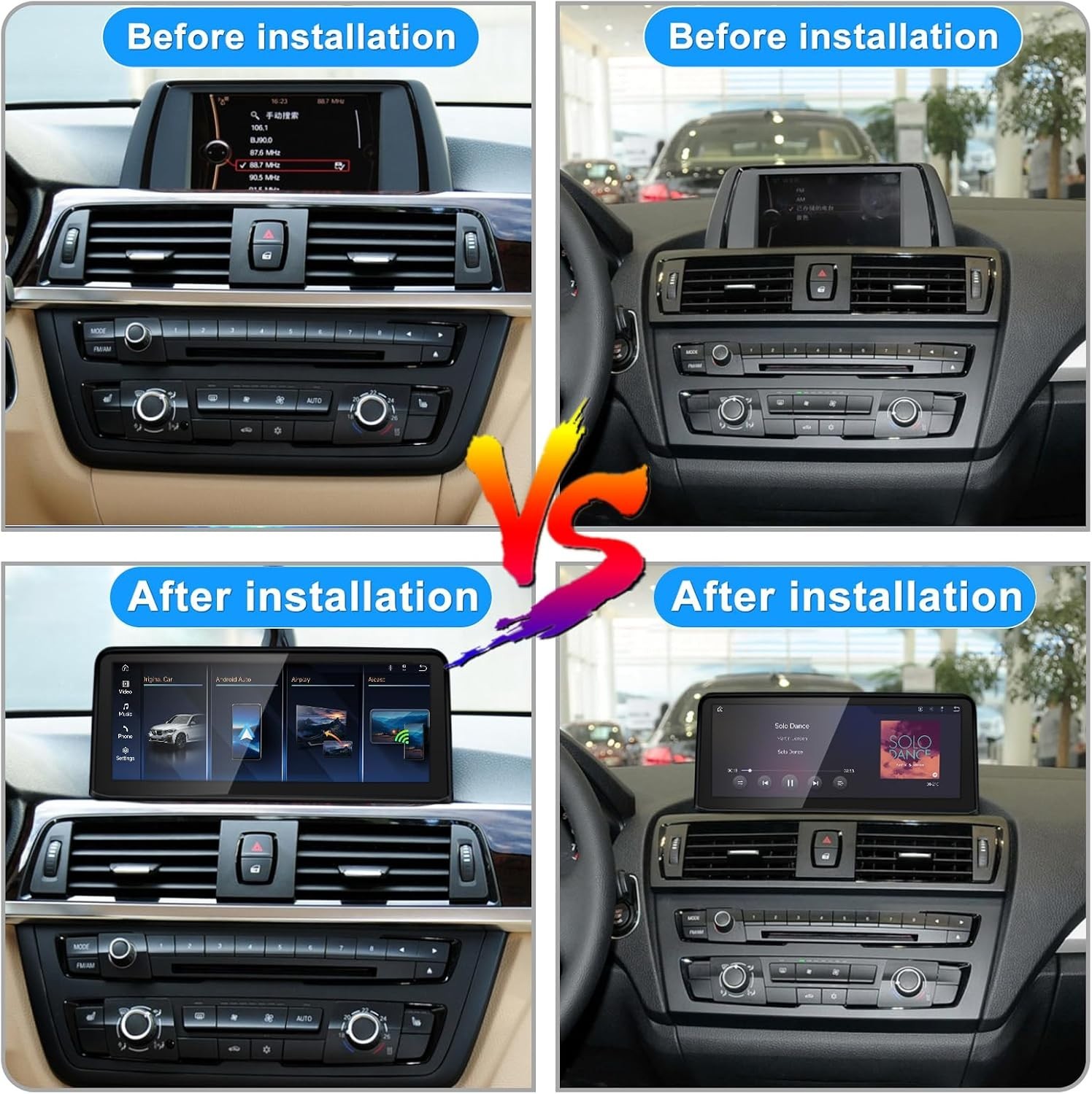 BMW 1 2 3 4 Series 2012-2017 Linux CarPlay Screen 10.25″ NBT iDrive F20 F21 F22.