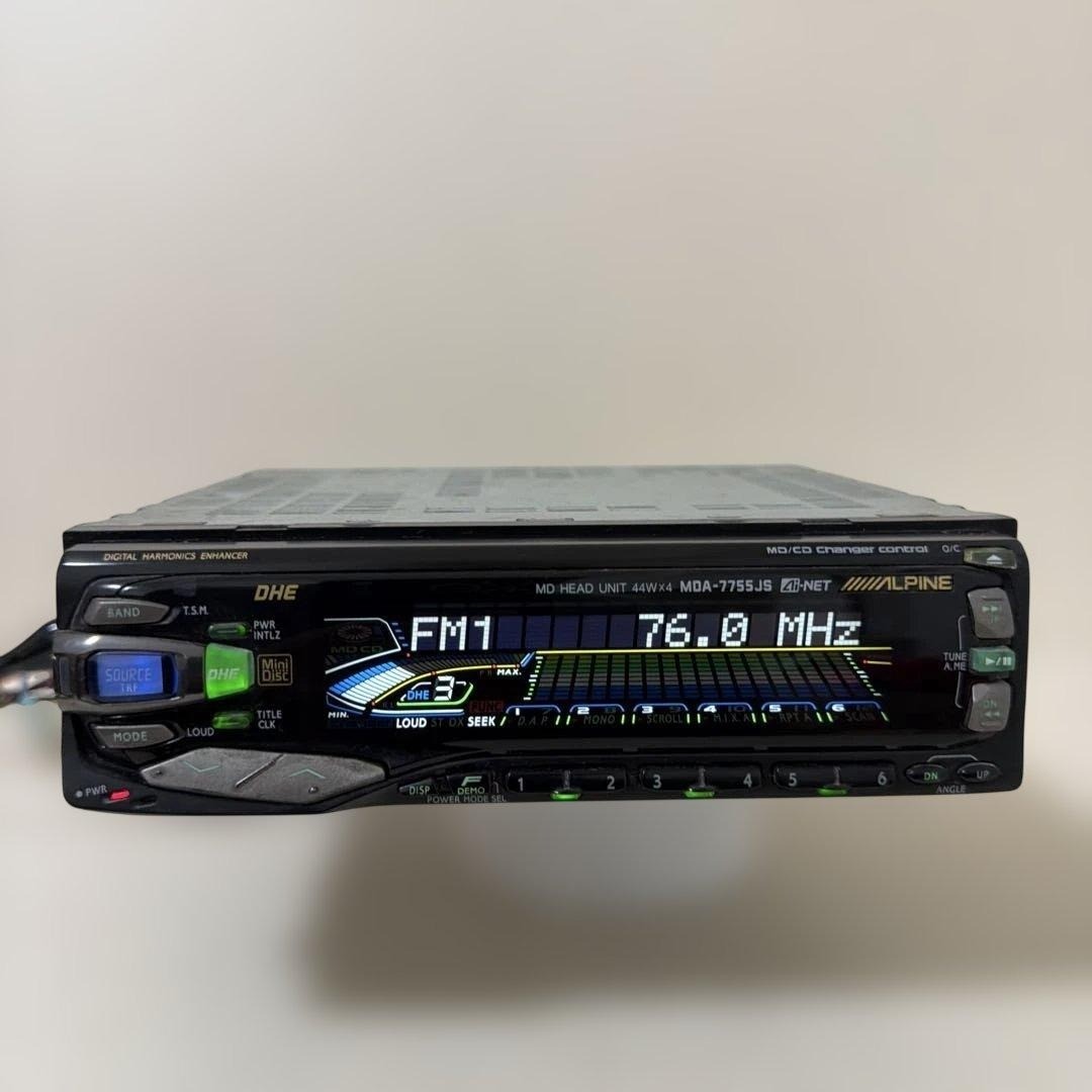 ALPINE MDA-7755JS MD Player Car Audio Head Unit Tested Rare OEM From Japan