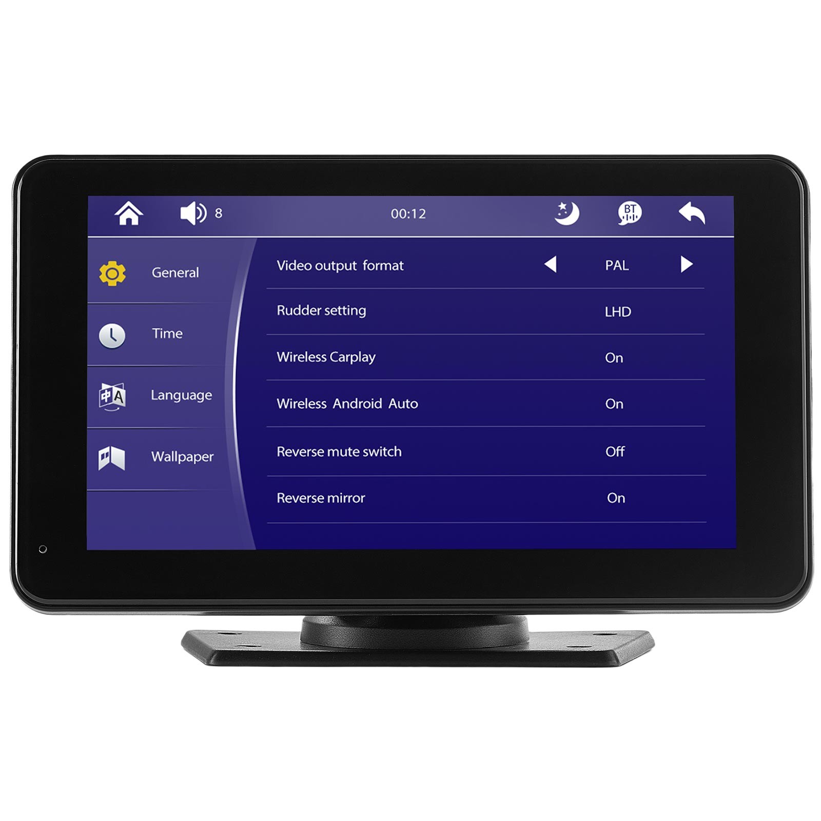 Portable 7″ Car Radio Stereo Touch Screen Apple Android CarPlay Bluetooth GPS