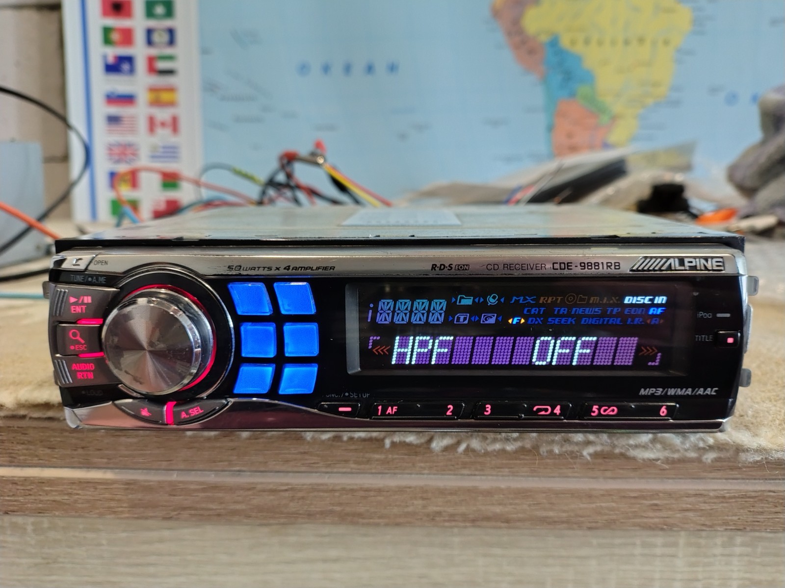 Alpine CDE-9881R BCar Stereo Mobile Media Receiver Fully Working Good Shape