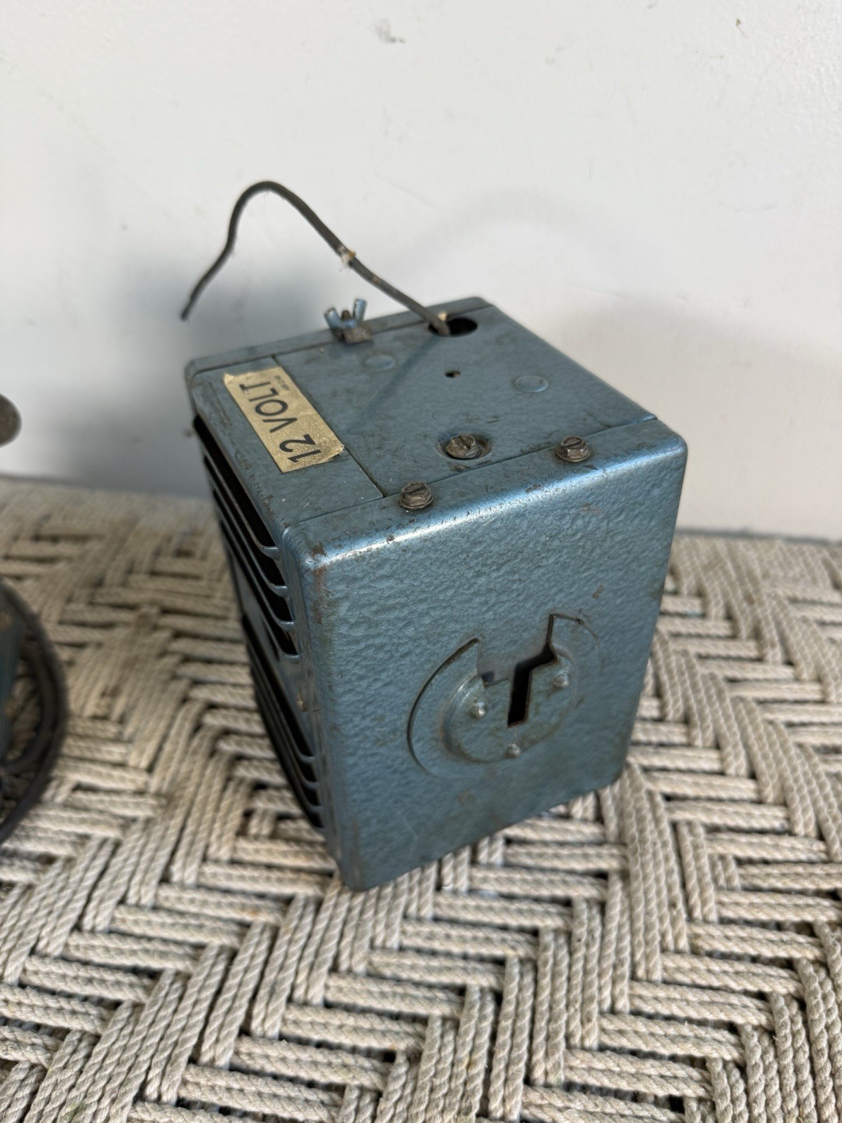 🍊Vintage 1950s Allstate Sears Blue AM Car Radio Model 6268? w/ Power Unit RARE