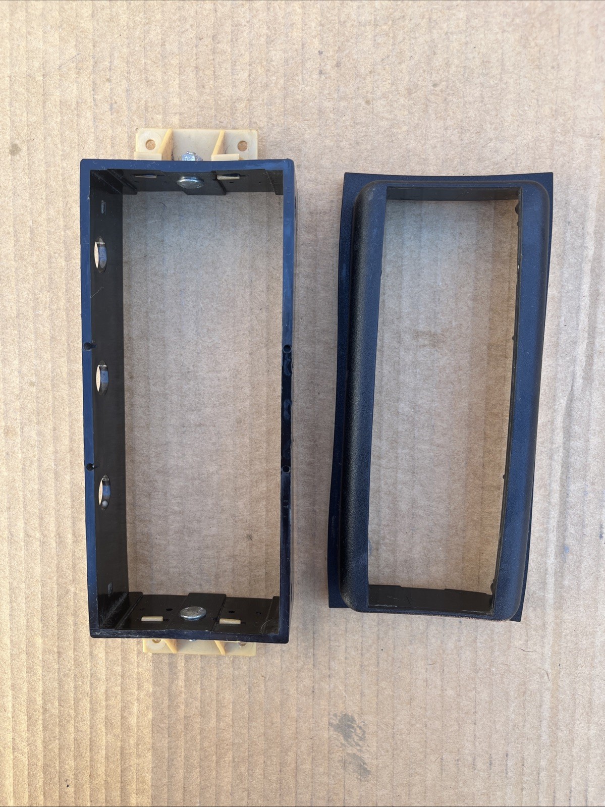 C4 Corvette OEM USED 1984-96 BLACK Front Radio Stereo Cover Frame Trim Bezel