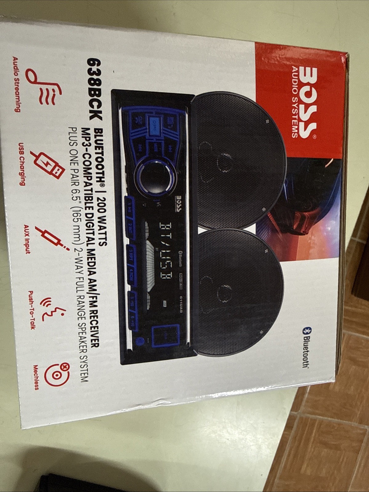 Boss Audio 638BCK Single DIN Bluetooth Car Stereo