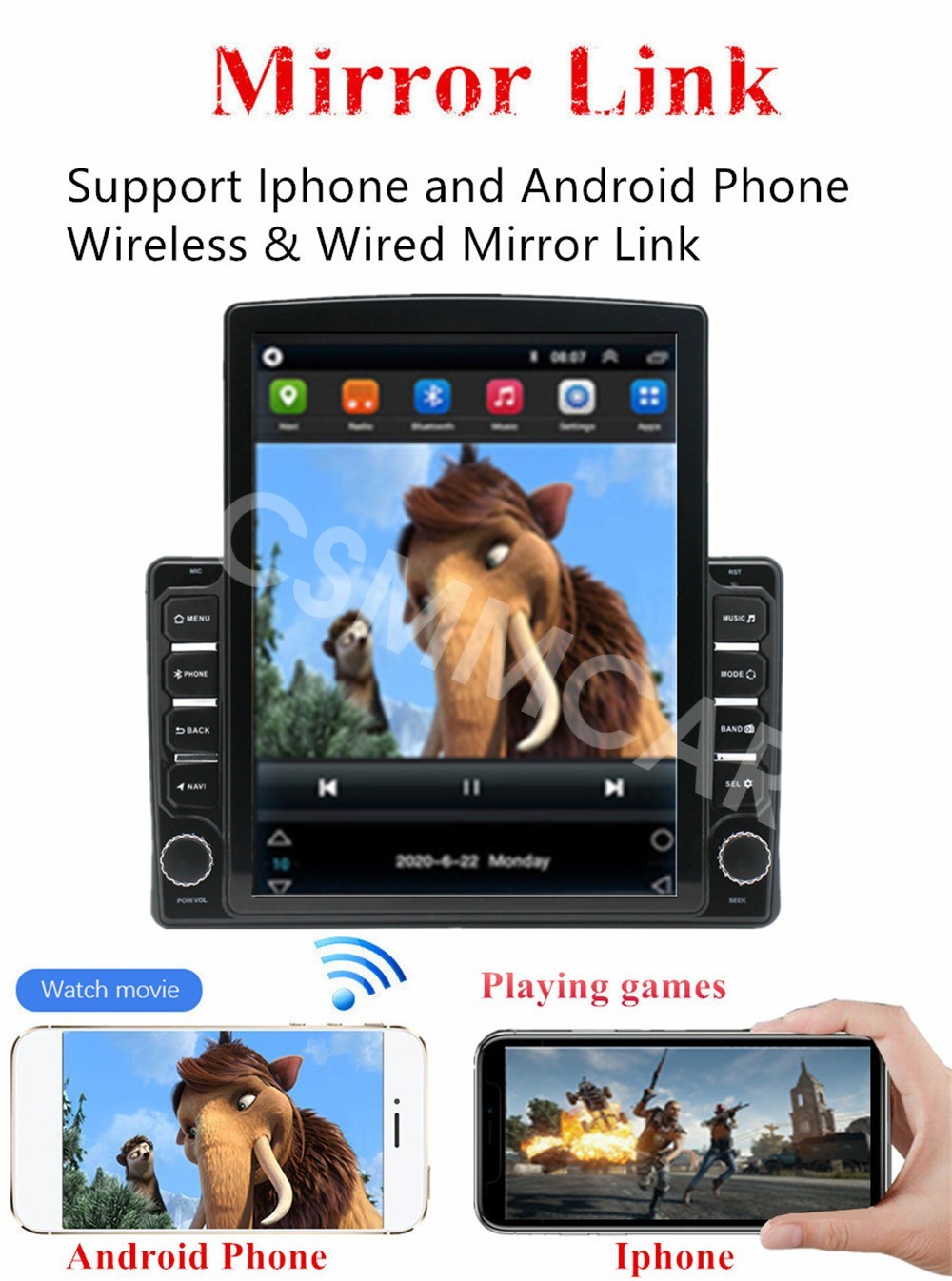 For Ford F150 2004-2008 Android 14 Car Stereo Radio For Apple Carplay GPS 4+32GB