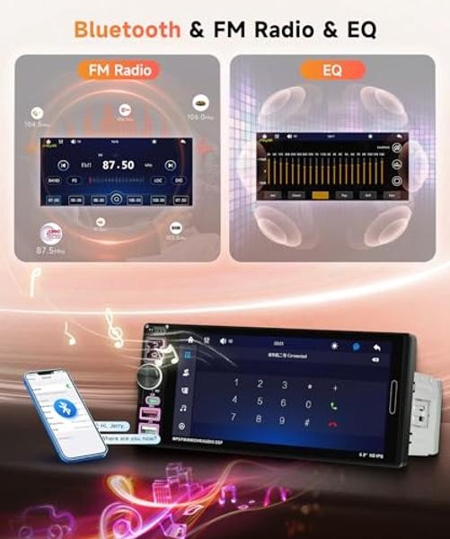 Single Din Car Stereo Wired Carplay – Android Auto Car Wired Carplay