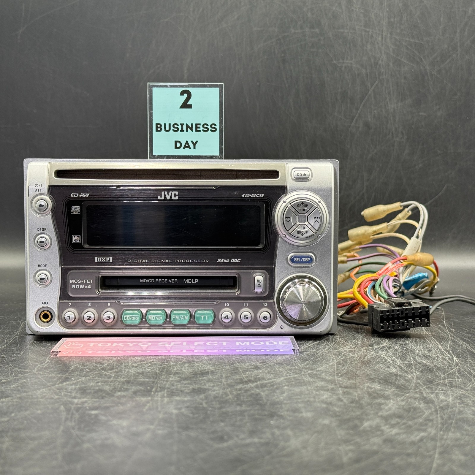 JVC KW-MC35 Car Audio 2DIN CD MD Bluetooth Ready Vintage JDM Tested In Stock