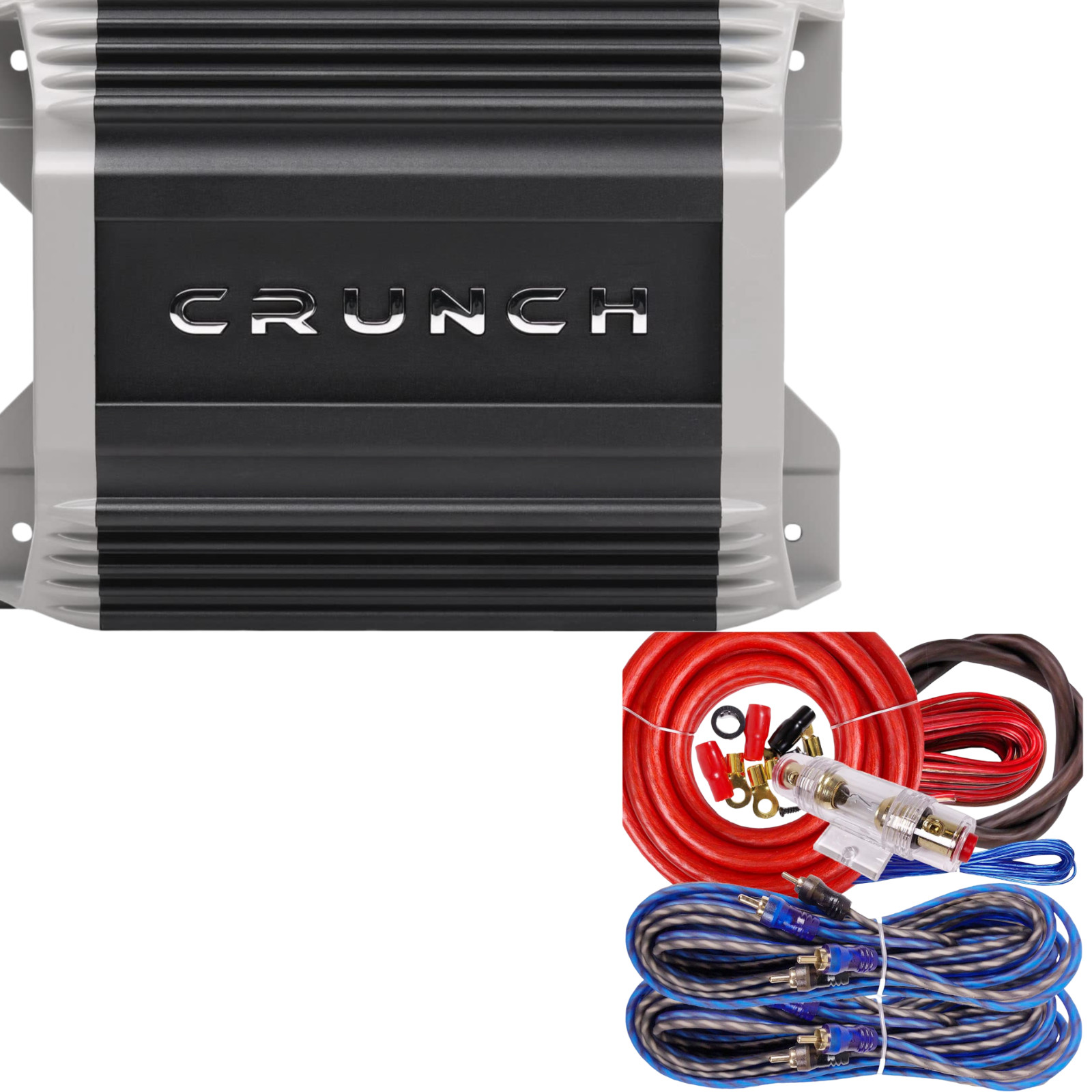 Crunch PZ2-2030.4D Compact 4 Channel 2000w Class D Car Amplifier AMP + KIT