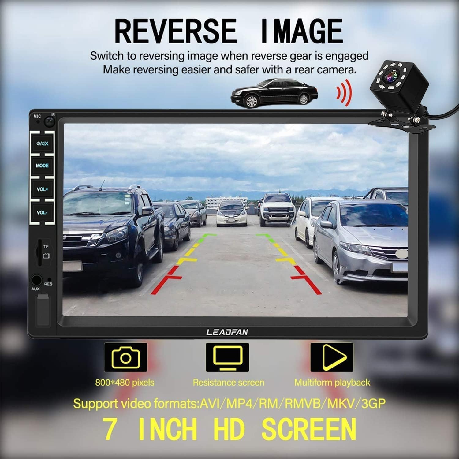 Bluetooth Car MP5 Player – 7-Inch Touchscreen with Mirror Link & Surround Sound