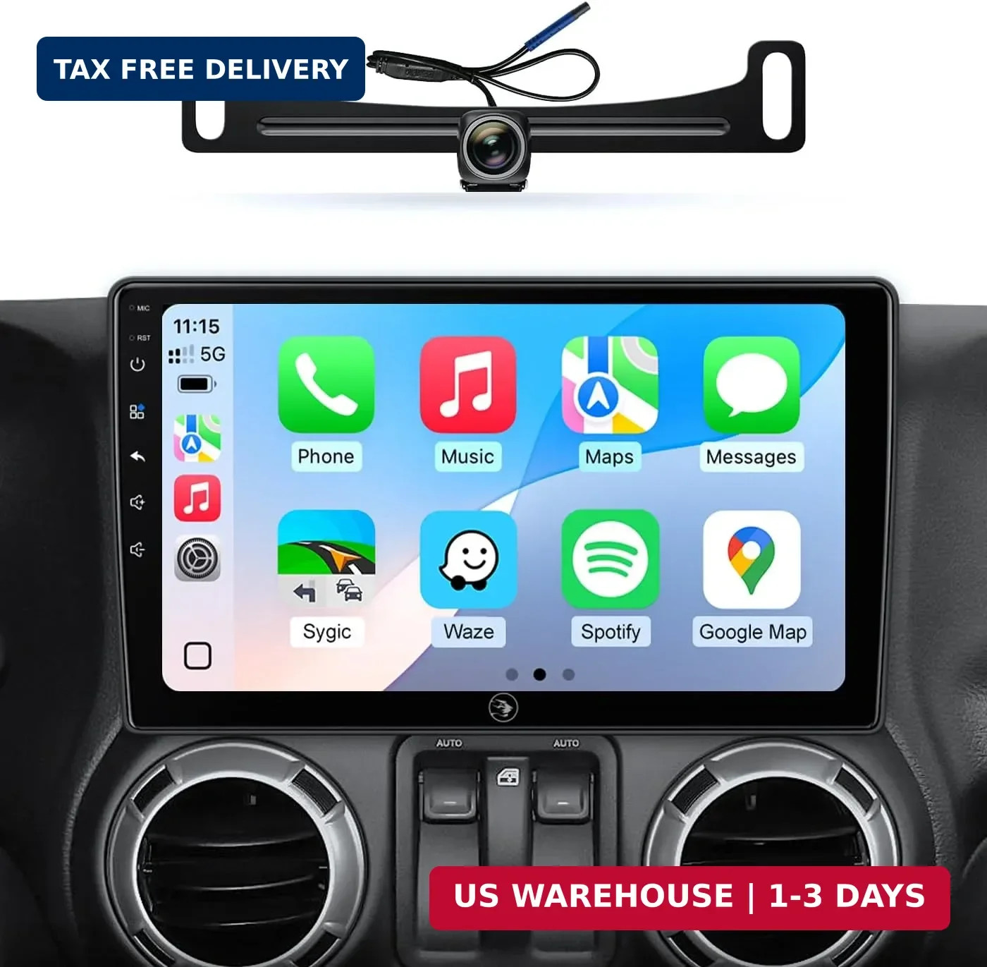 Car Radio for Jeep Wrangler JK Compass Grand Cherokee Dodge Ram Upgrade Stereo W