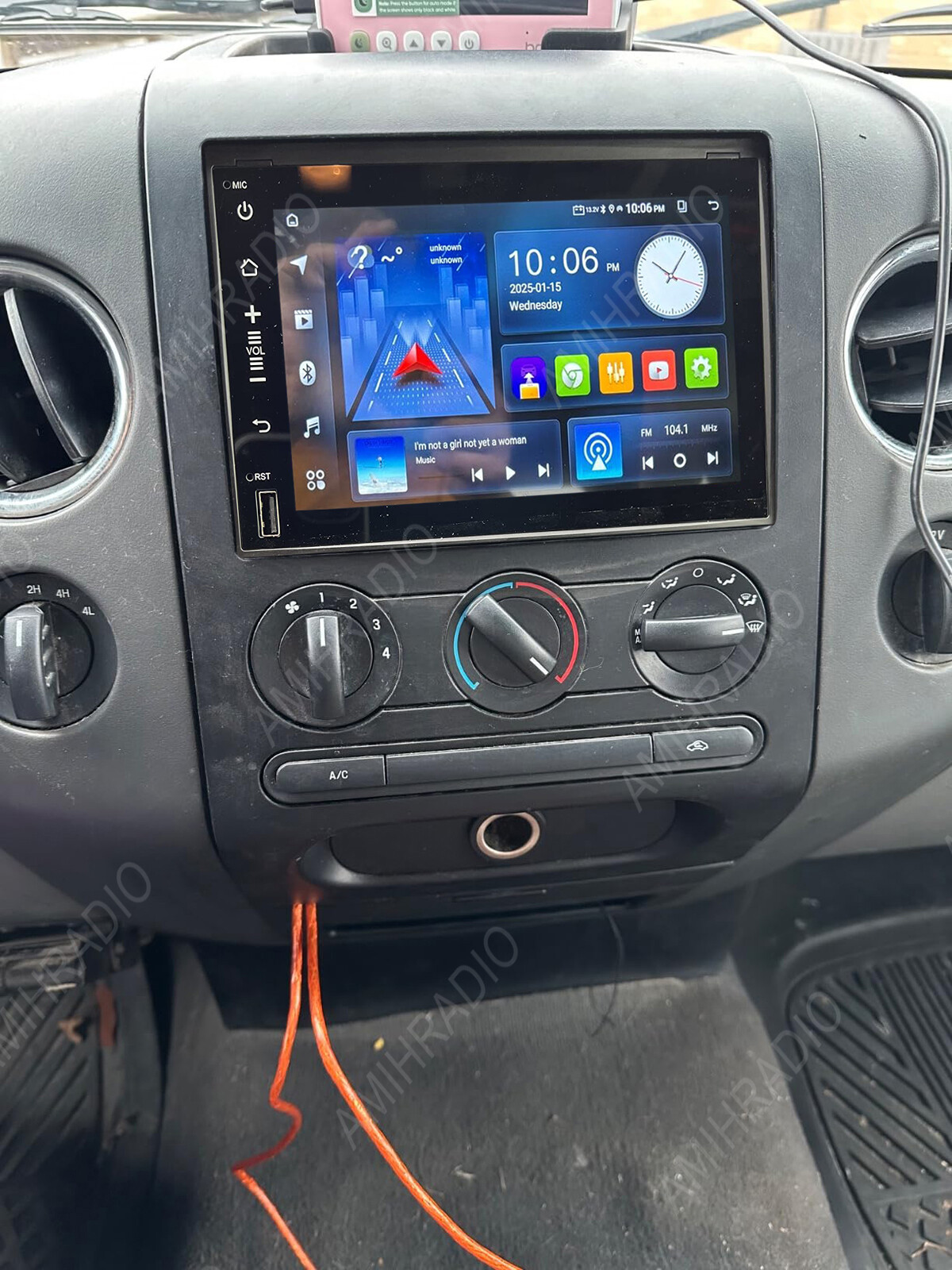 For 2004 2005-2008 Ford F150 Double Din Radio Android 15 Stereo Wifi CarPlay SWC