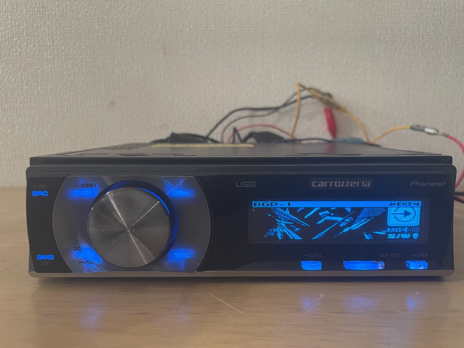 Pioneer Carrozzeria DEH-P630 1Din Car Audio CD Player Operation Confirmed