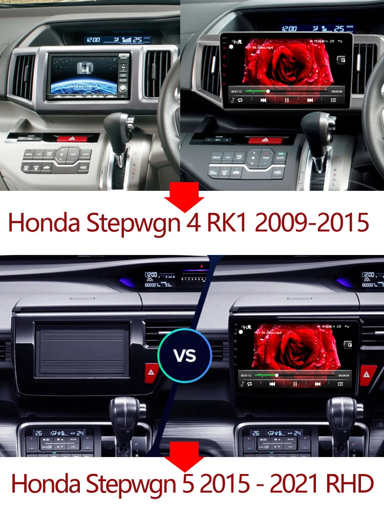 For Honda STEPWGN GPS Multimedia Video Player Auto Carplay Screen Android Radio