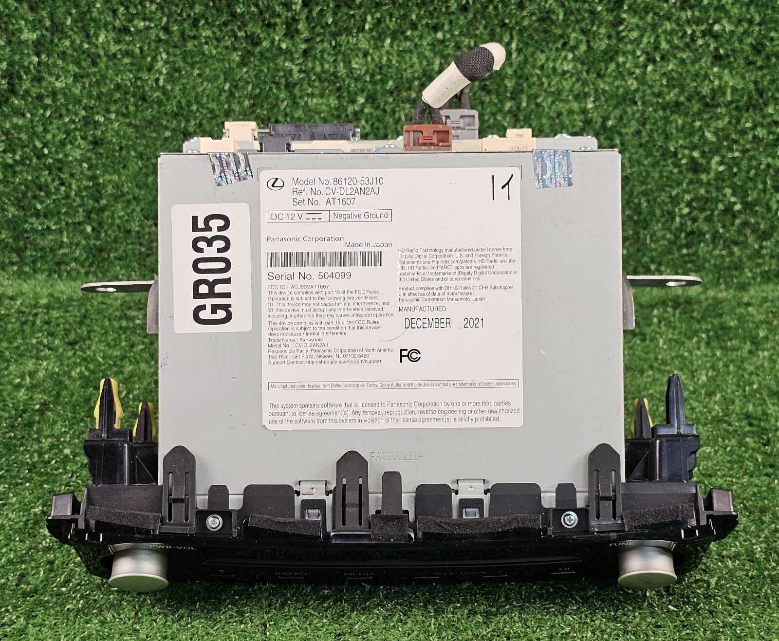 Lexus IS250 IS300 IS350 2020-2023 Gracenote Radio control Unit 86120-53J10 Used