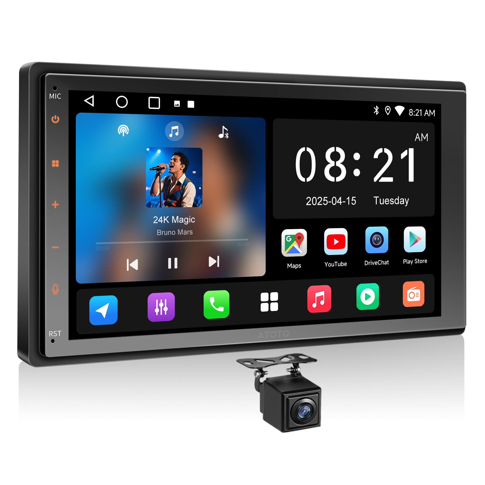 ATOTO Double Din 7″ TouchScreen Android Car Stereo Wireless Carplay Android Auto