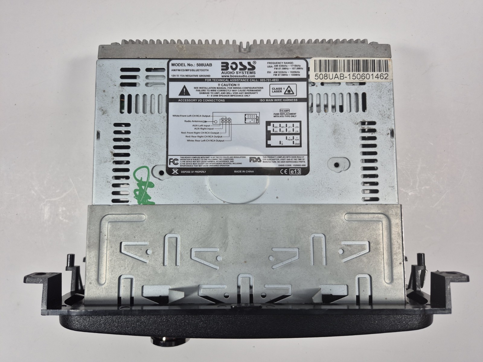 Boss Audio Systems 508UAB Digital Display AM/FM MP3/CD Player – UNTESTED