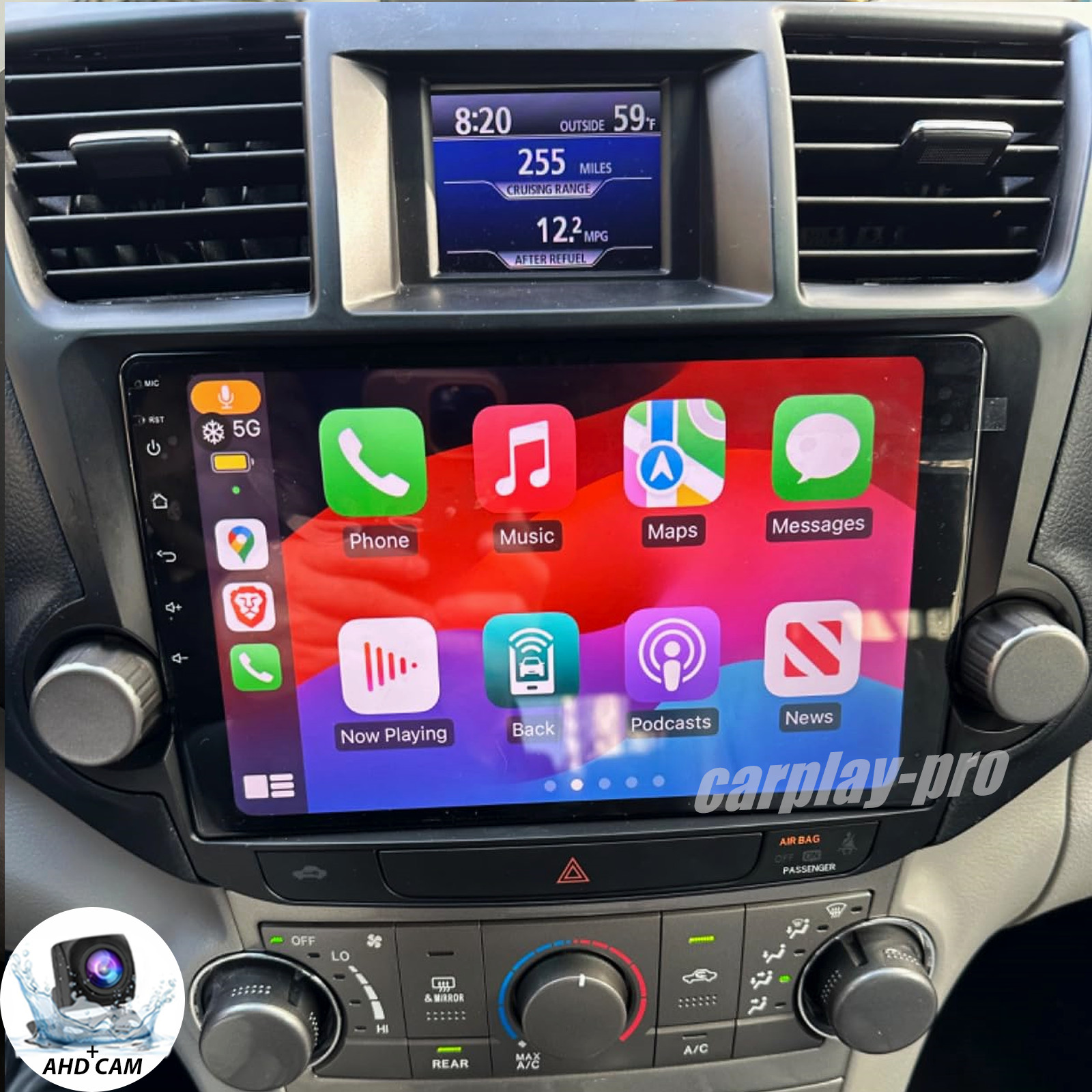 Head Unit For Toyota Highlander 2008-2013 Car Stereo Radio GPS Carplay ANDROID15
