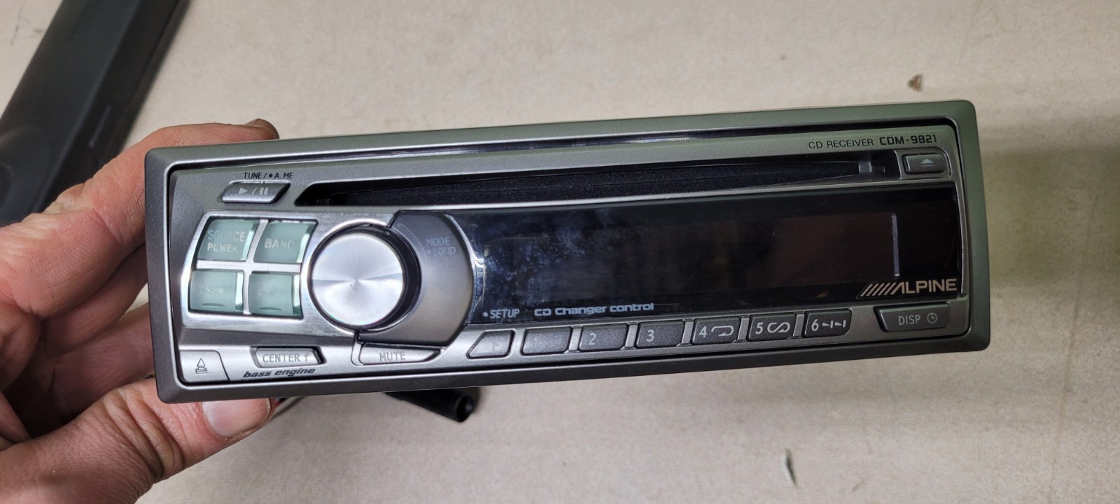 alpine cdm-9821 car stereo used
