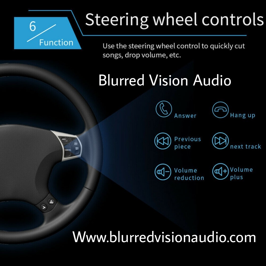 Blurred Vision BV-7018B Double Din in-Dash Head Unit Bluetooth Mirrorlink New