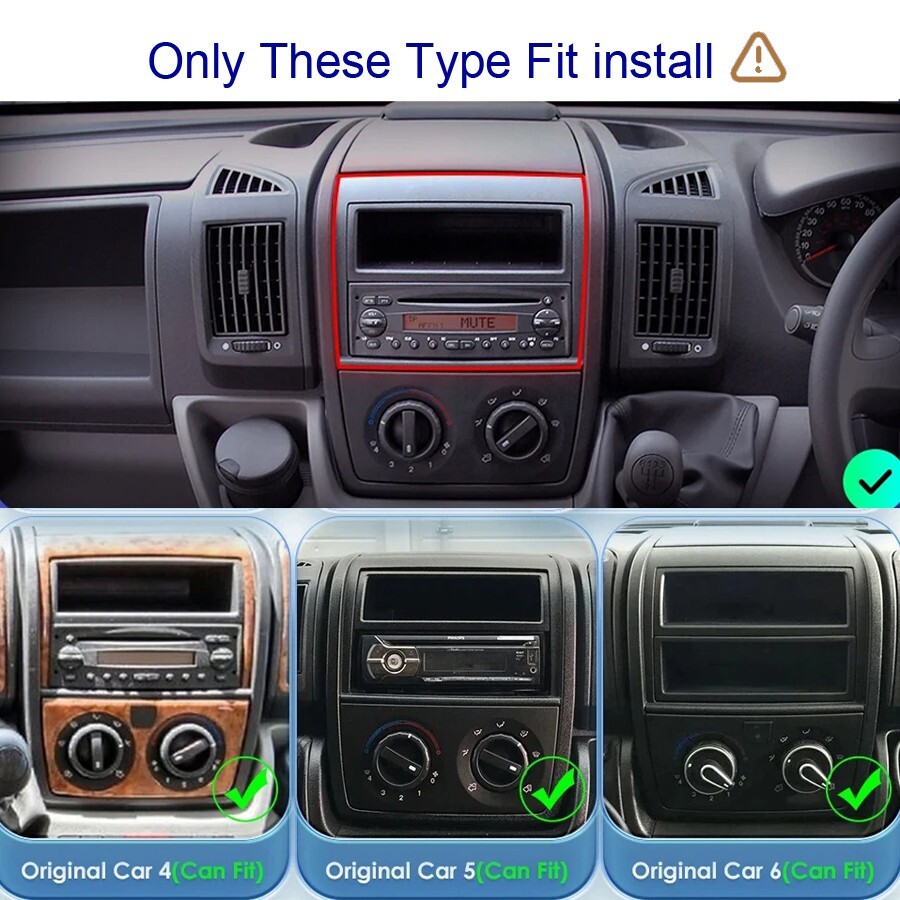 For Fiat Ducato Peugeot Boxer Citroen Jumper 2 2006-2022 android radio stereo