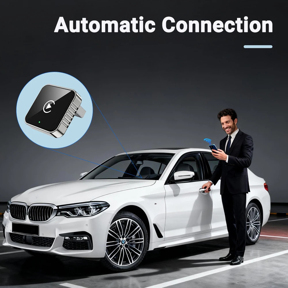 New Super Mini Carplay AI Box Wired to Wireless CarPlay/Android Auto 2in1 Box 5G