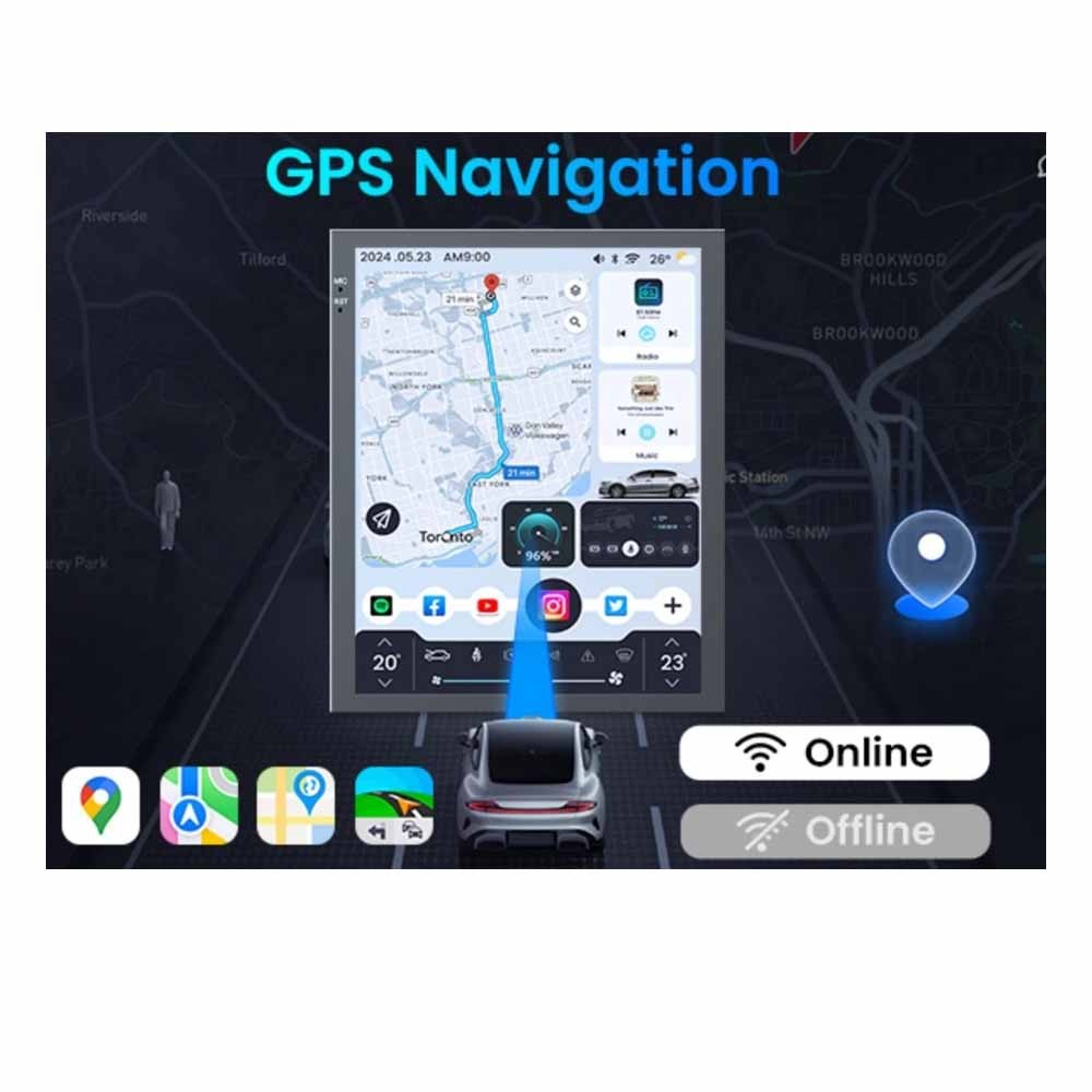 10.4” 2+32GB Car Radio Player For CRUZE 2009-2025 Carplay Android 13.0 WIFI BT