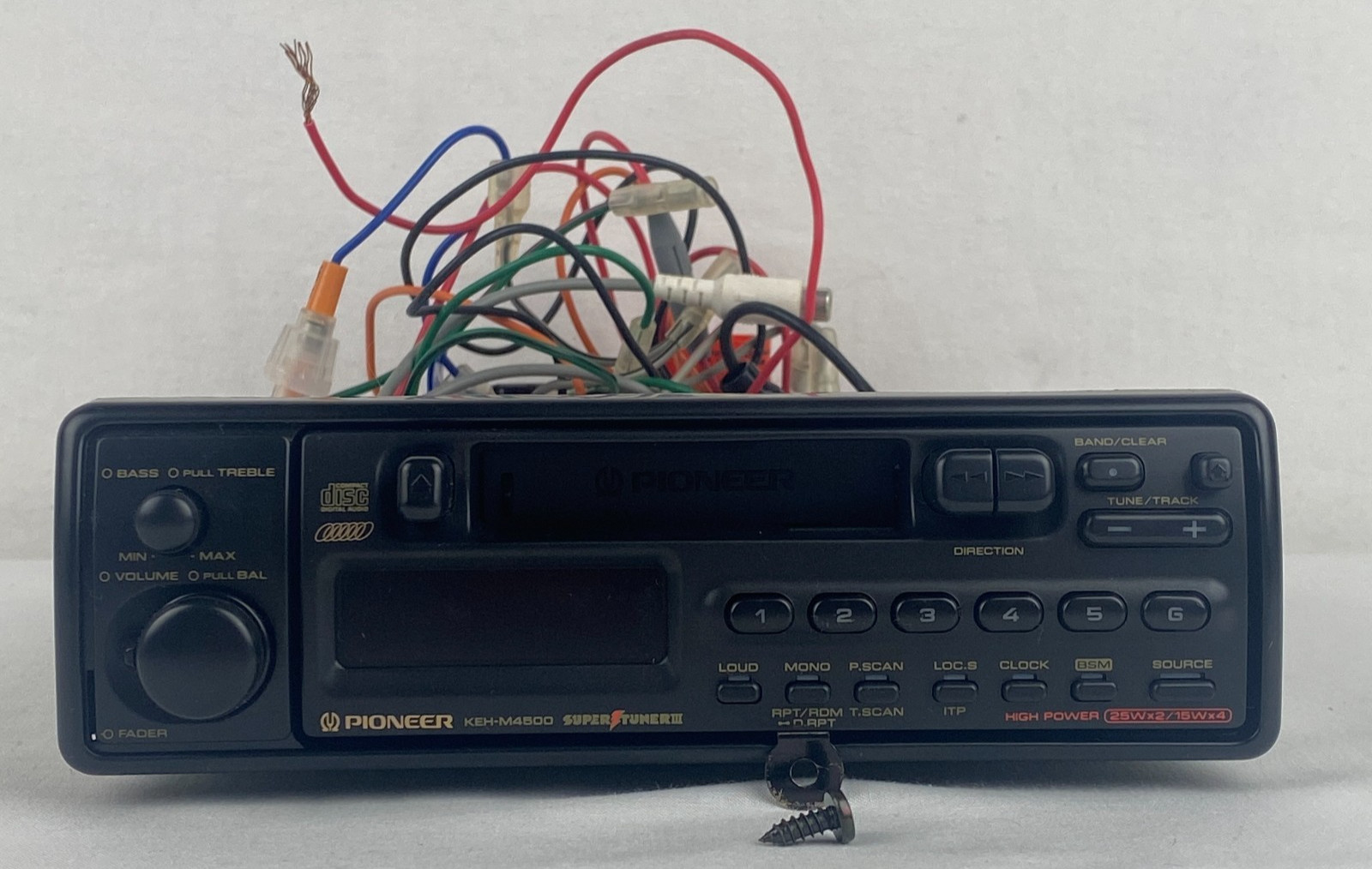 Pioneer KEH-M4500 Cassette Car Stereo w/ Detachable Faceplate Box Manual B50