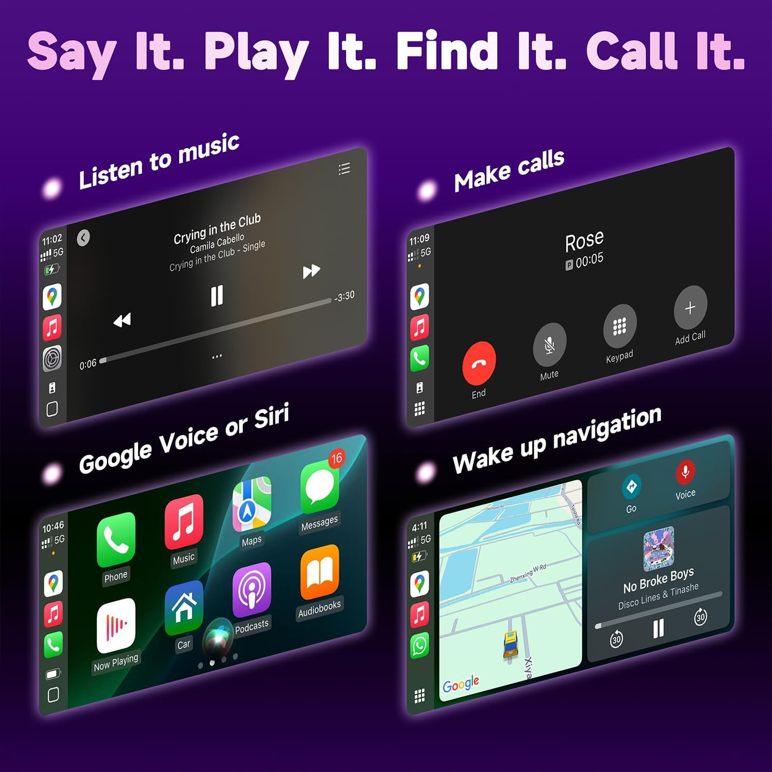 MOX61 Motorcycle Carplay HD Touchscreen 6.1″, Wireless Apple Carplay & Android A