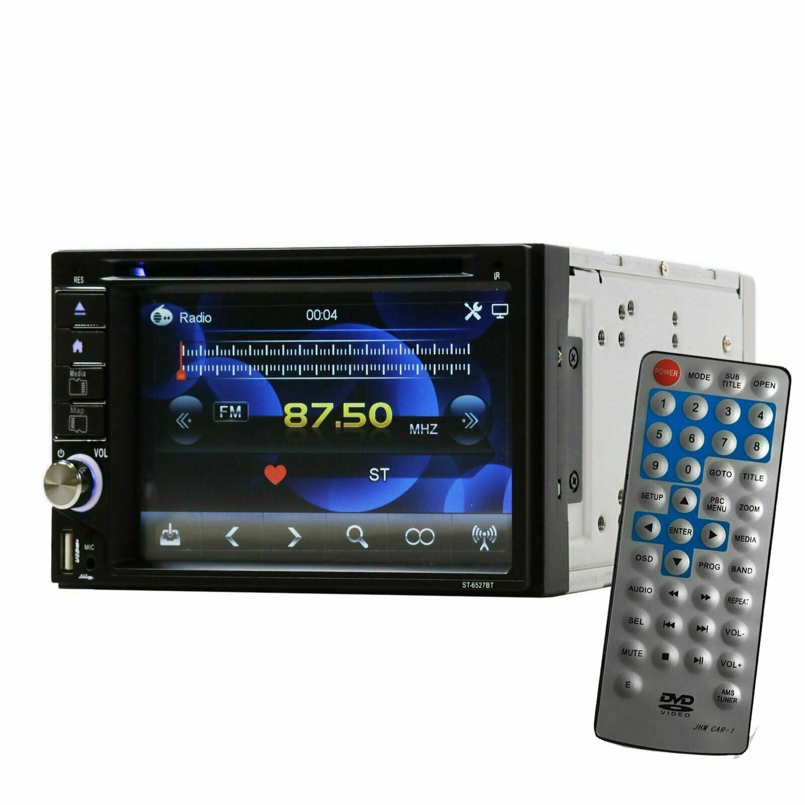 SoundXtreme 2 Din DVD Bluetooth Receiver with DVD/CD/MP3/FM/USB/SD ST-6527BT 2nd