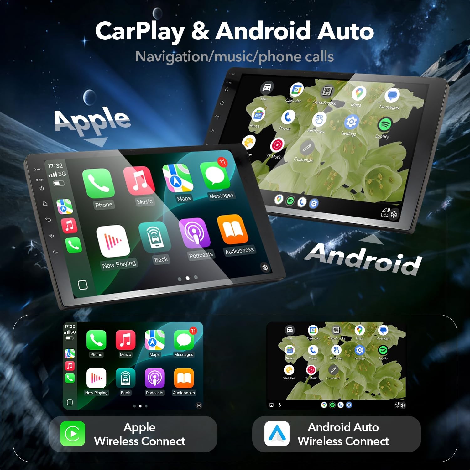 10.2” Wireless Carplay Android Auto Stereo for 2014-2018 Silverado Sierra