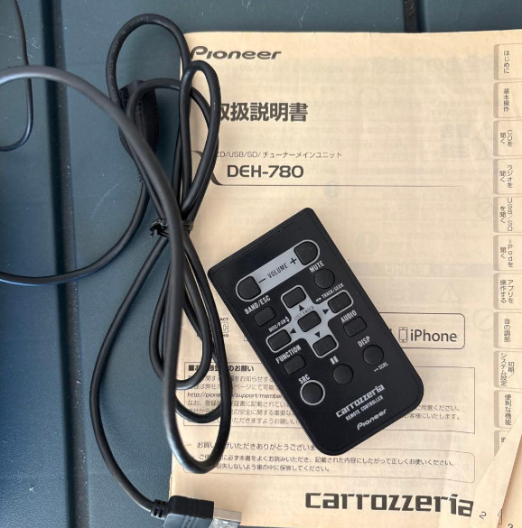 Pioneer Carrozzeria DEH-780 1Din Car Audio USB CD Player JDM Tested Japan