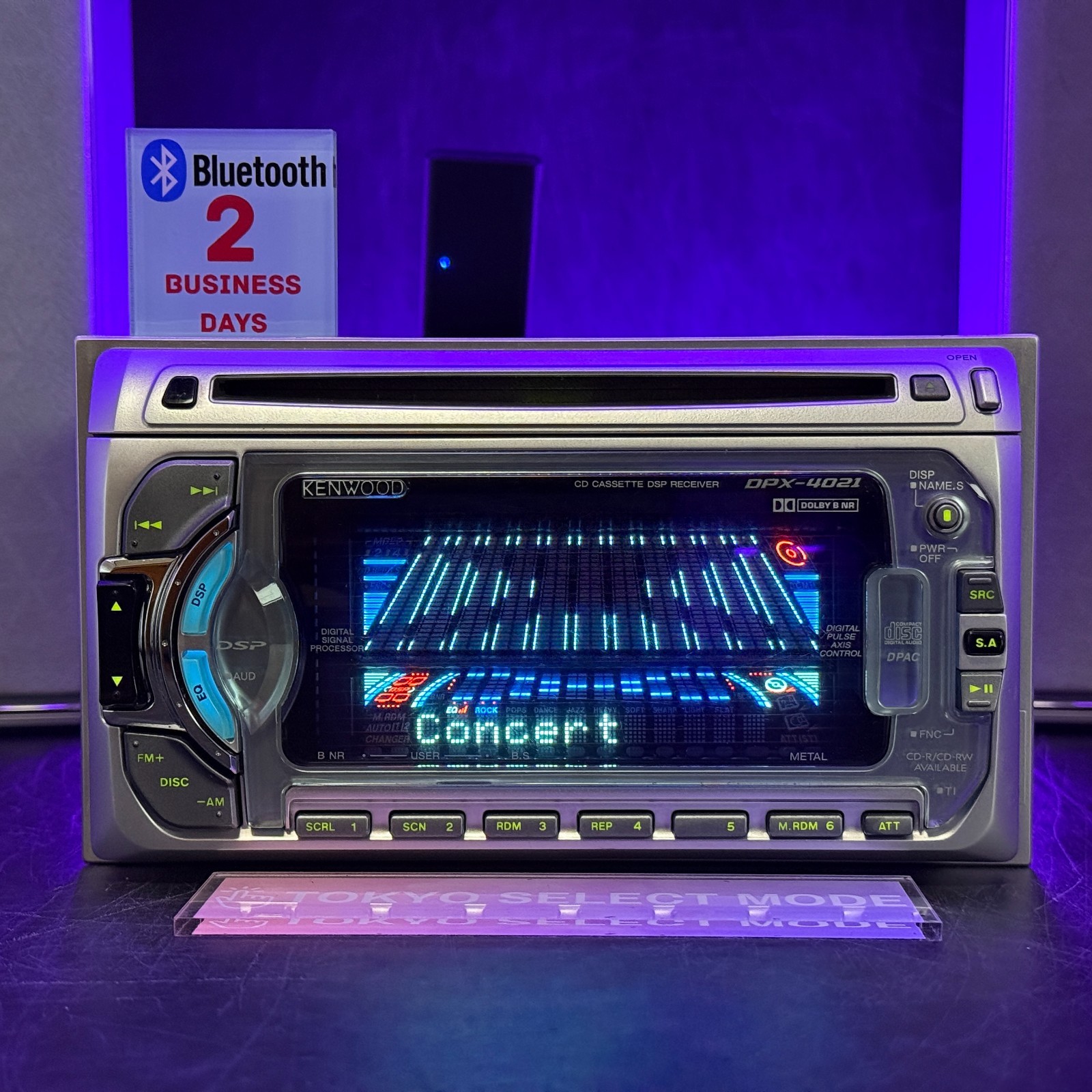 Kenwood DPX-4021 2DIN Car Audio CD Cassette Bluetooth Player JDM Tested In Stock