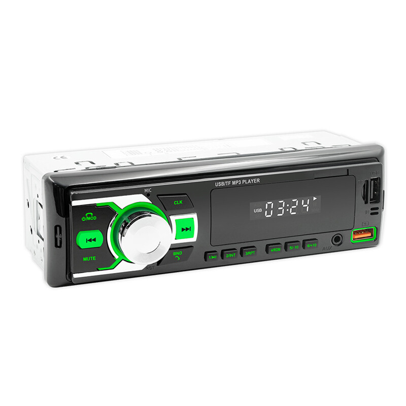 US Seller 1 DIN Car Stereo Bluetooth USB MP3 Audio Radio Media Voice Assistant